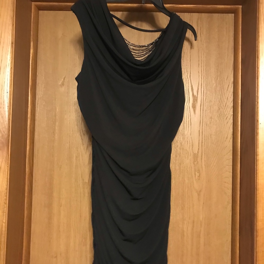 Sleeveless black dress